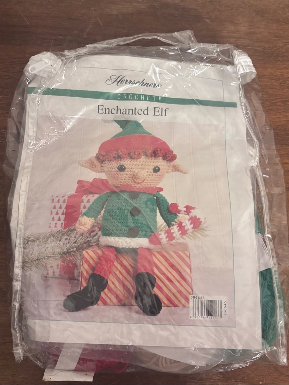 Enchanted Elf Crochet Kit - Green and Red Holiday Elf